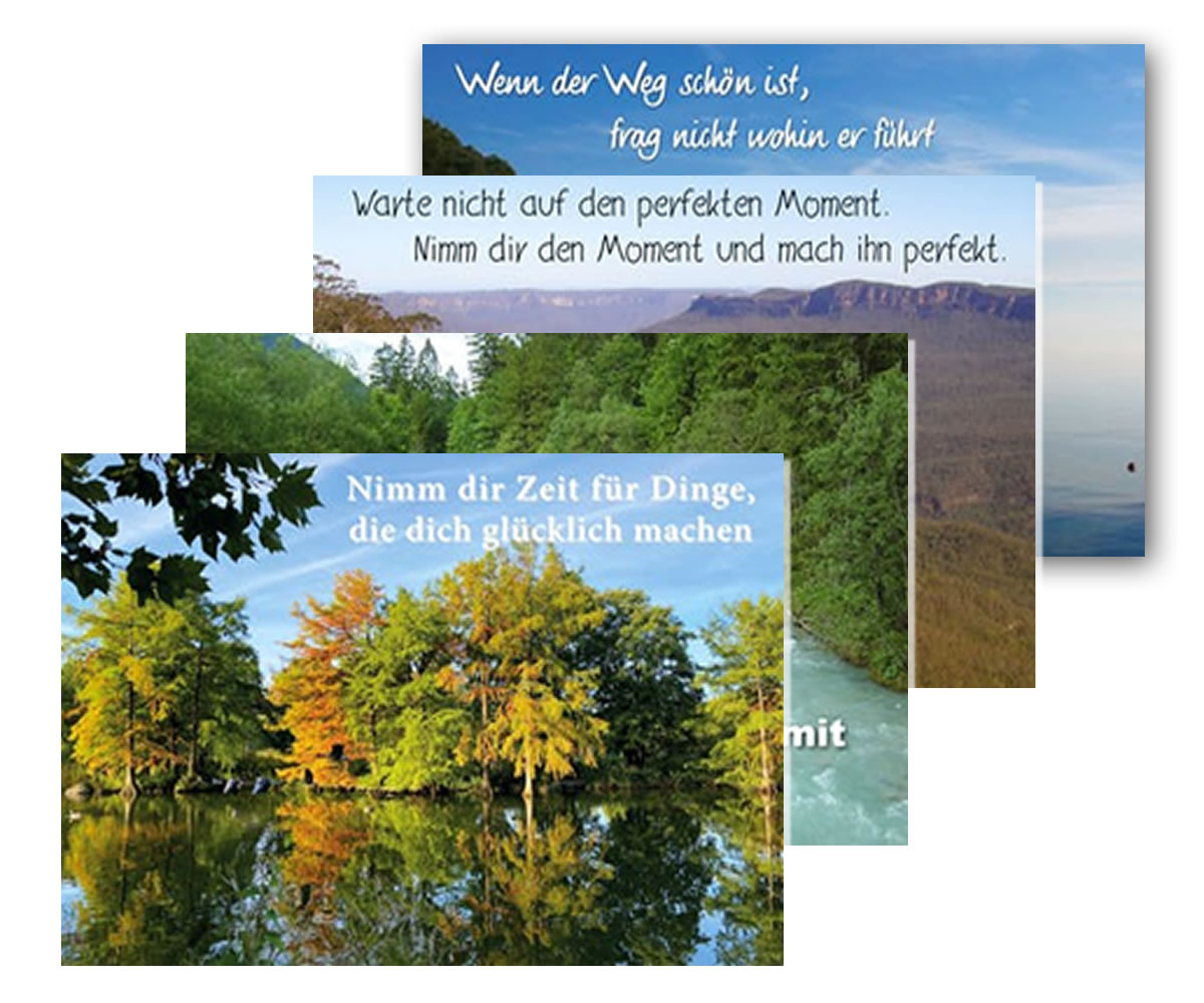 Impuls-Kalender-Foto-Postkarten-Set2-Leitspruch-Zitate-Sprüche